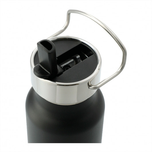 Promotional Loki Copper Vacuum Insulated 740ml Bottles Lid Open